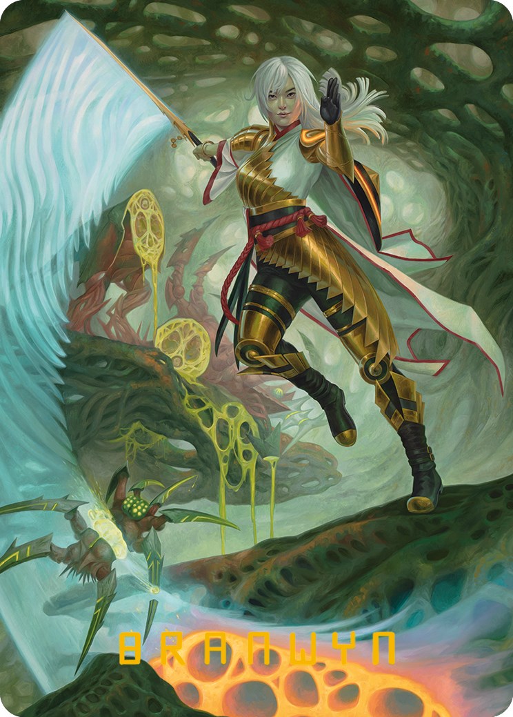 The Eternal Wanderer Art Card (Gold-Stamped Signature) [Phyrexia: All Will Be One Art Series] | Gamers Paradise