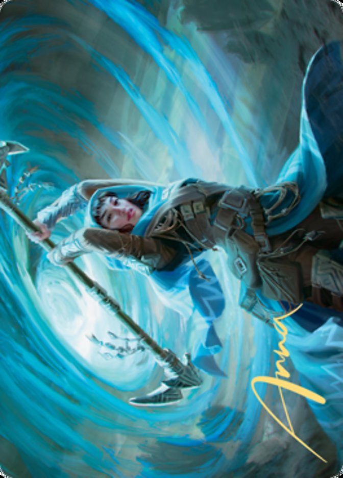 Sea Gate Stormcaller Art Card (Gold-Stamped Signature) [Zendikar Rising Art Series] | Gamers Paradise