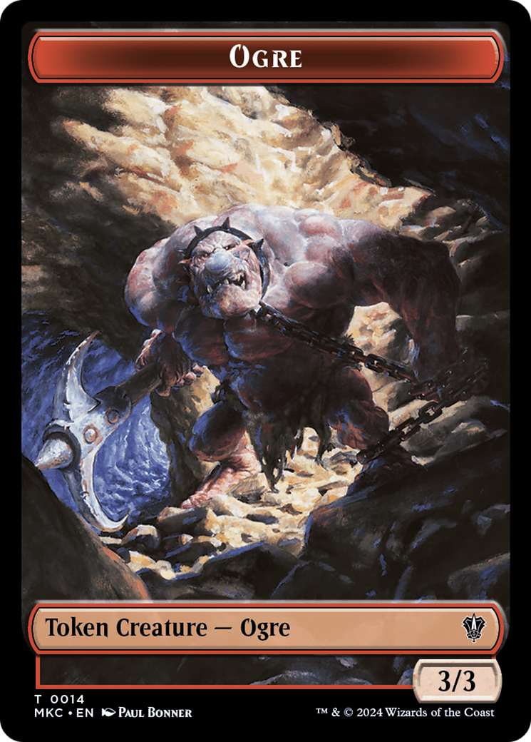 Soldier // Ogre Double-Sided Token [Murders at Karlov Manor Commander Tokens] | Gamers Paradise