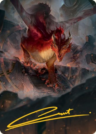 Red Dragon Art Card (Gold-Stamped Signature) [Dungeons & Dragons: Adventures in the Forgotten Realms Art Series] | Gamers Paradise