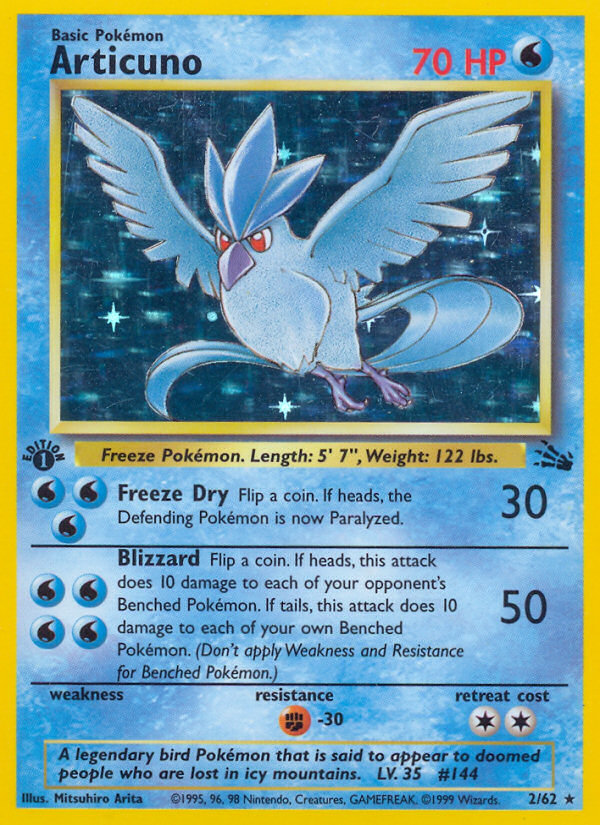 Articuno (2/62) [Fossil 1st Edition] | Gamers Paradise