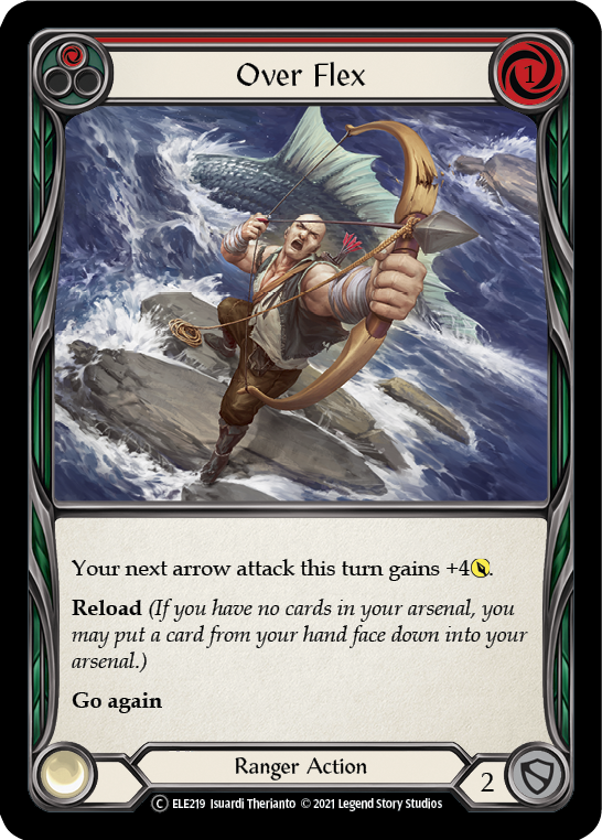 Over Flex (Red) [U-ELE219] Unlimited Rainbow Foil | Gamers Paradise