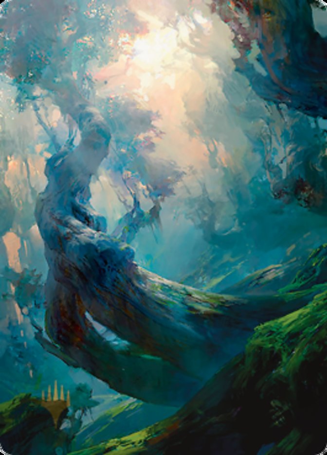 Forest 3 Art Card (Gold-Stamped Signature) [Zendikar Rising Art Series] | Gamers Paradise