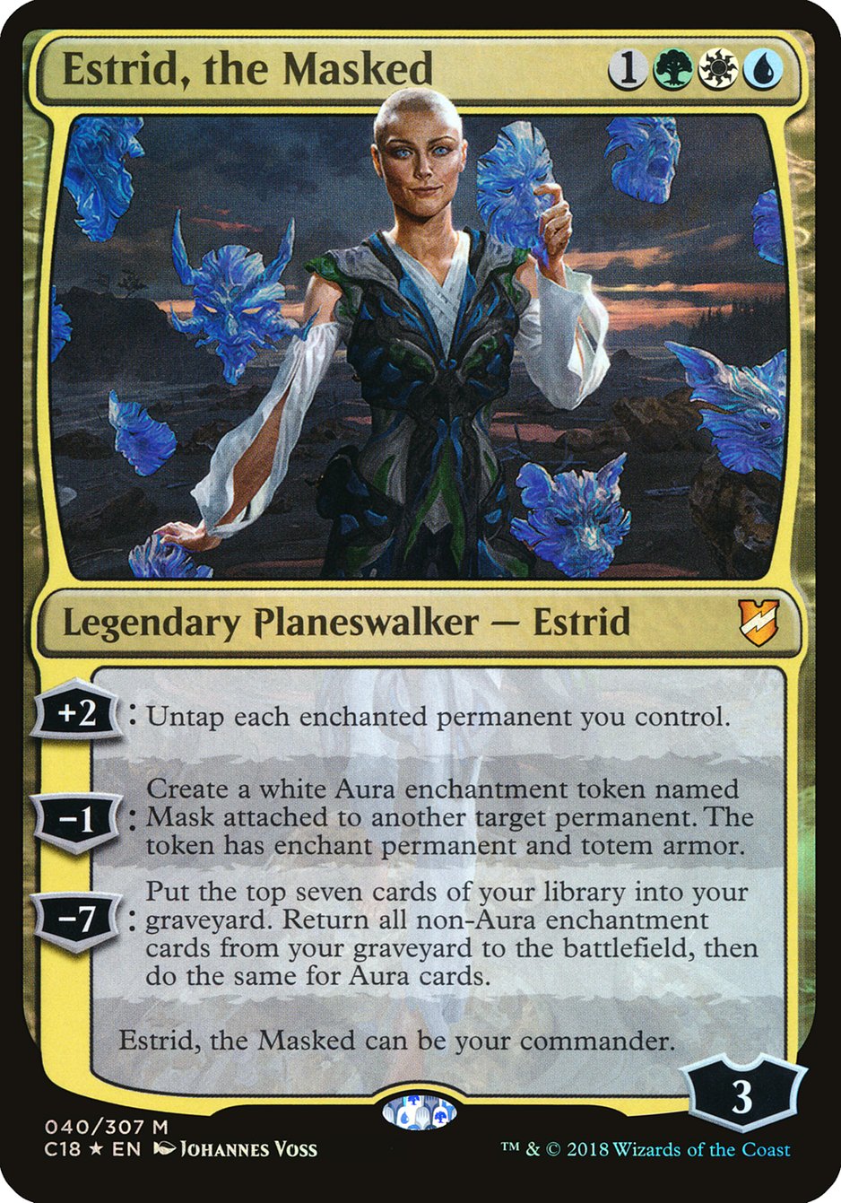 Estrid, the Masked (Oversized) [Commander 2018 Oversized] | Gamers Paradise