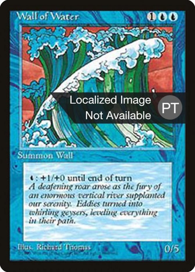 Wall of Water [Fourth Edition (Foreign Black Border)] | Gamers Paradise