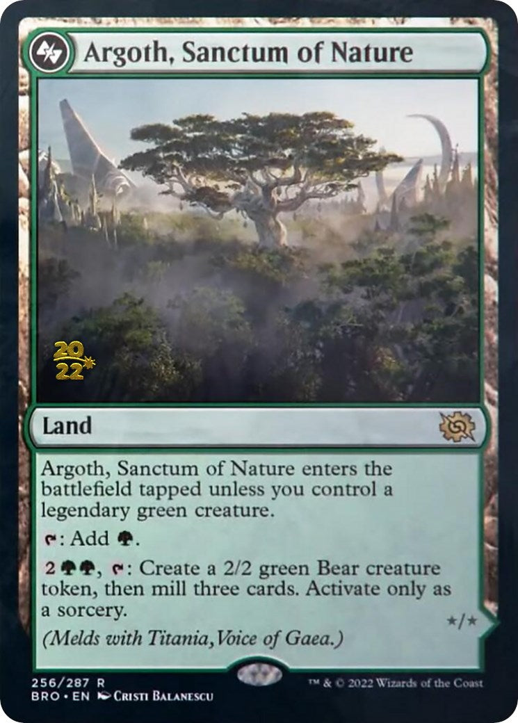 Argoth, Sanctum of Nature [The Brothers' War Prerelease Promos] | Gamers Paradise
