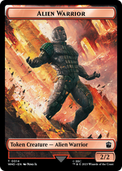 Soldier // Alien Warrior Double-Sided Token [Doctor Who Tokens] | Gamers Paradise