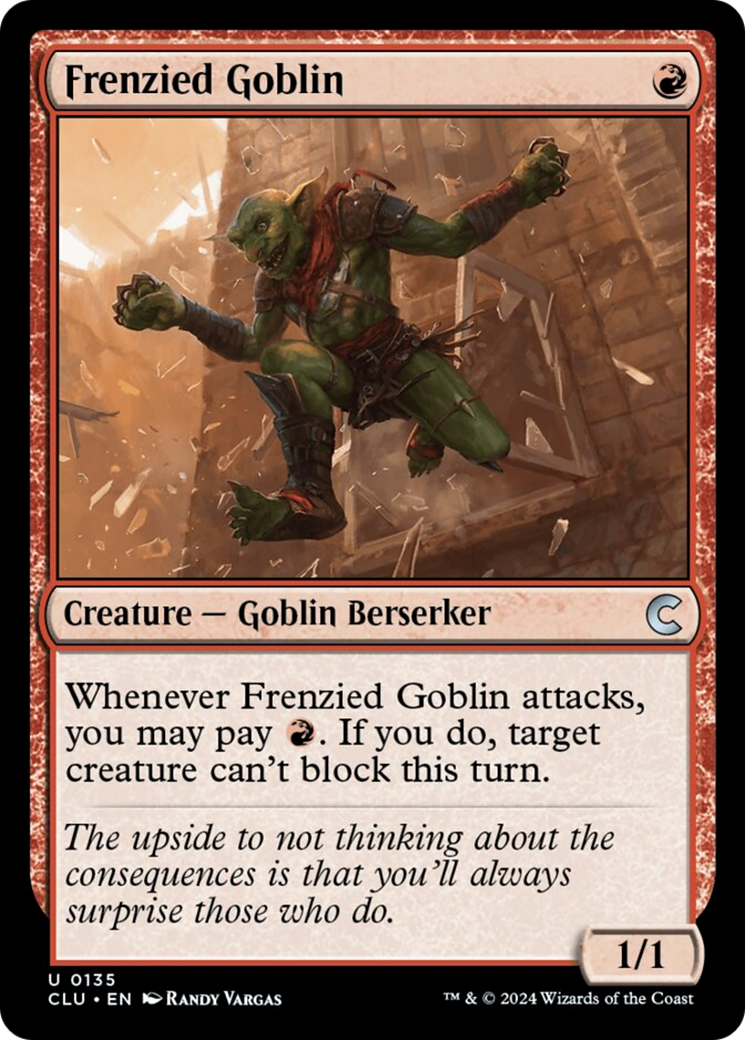 Frenzied Goblin [Ravnica: Clue Edition] | Gamers Paradise