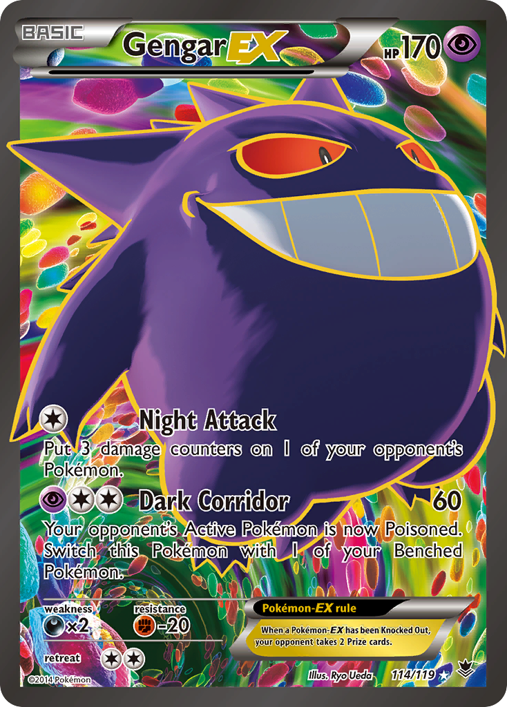 Gengar EX (114/119) [XY: Phantom Forces] | Gamers Paradise