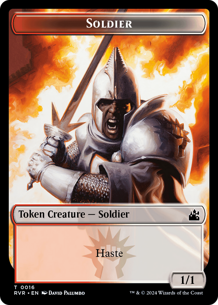 Soldier Token [Ravnica Remastered Tokens] | Gamers Paradise