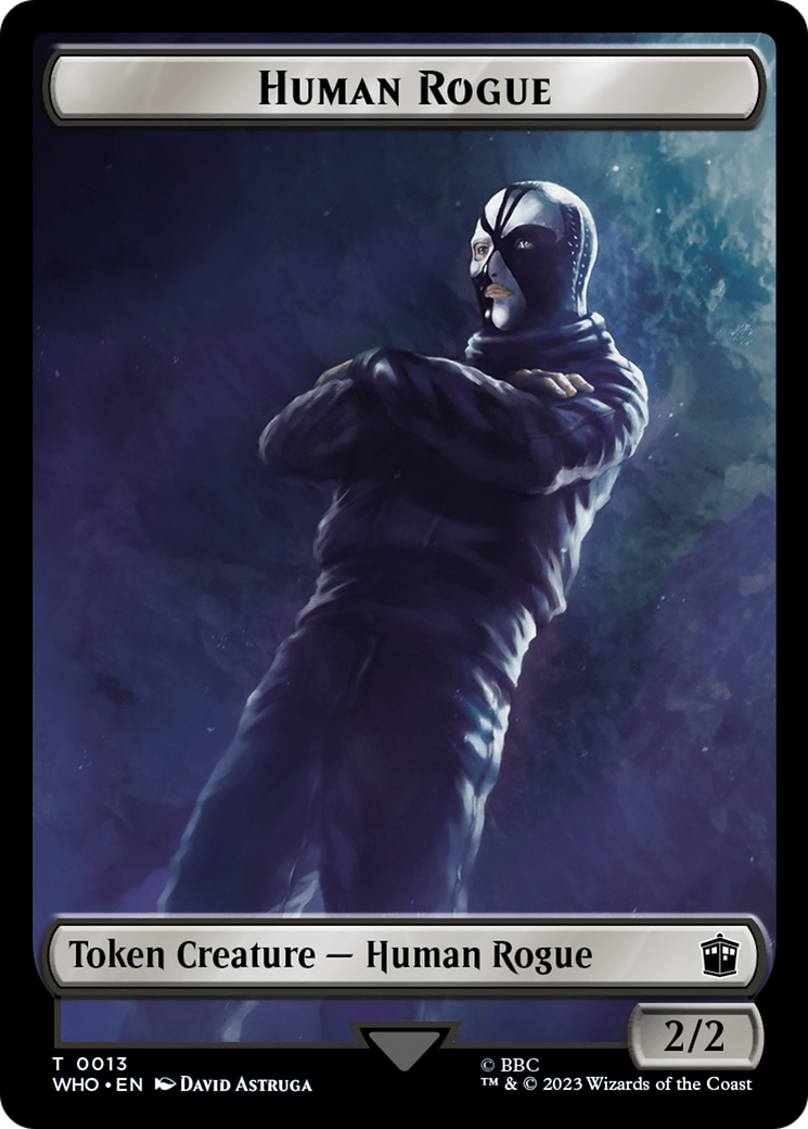 Human Rogue // Clue (0021) Double-Sided Token [Doctor Who Tokens] | Gamers Paradise