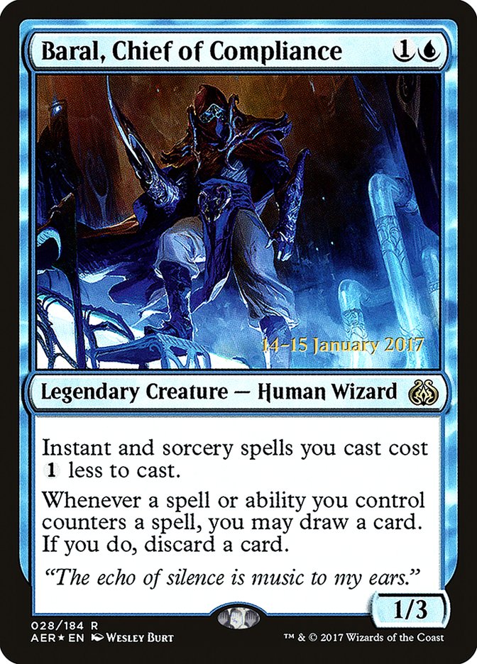 Baral, Chief of Compliance [Aether Revolt Prerelease Promos] | Gamers Paradise