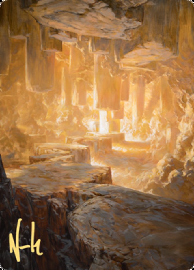 Pillarverge Pathway Art Card (Gold-Stamped Signature) [Zendikar Rising Art Series] | Gamers Paradise