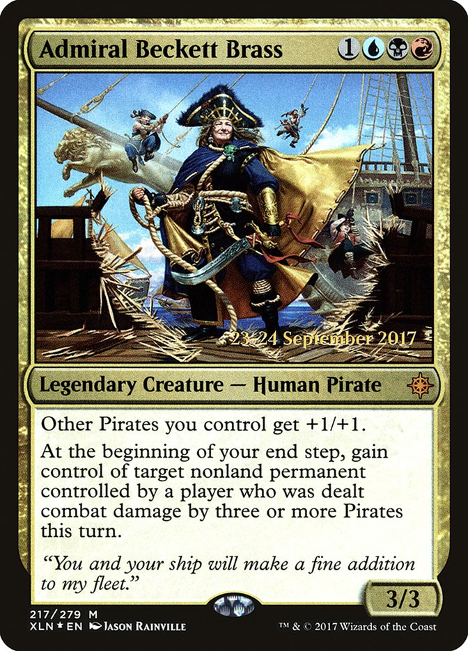 Admiral Beckett Brass [Ixalan Prerelease Promos] | Gamers Paradise