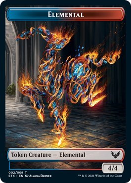 Elemental // Pest Double-Sided Token [Strixhaven: School of Mages Tokens] | Gamers Paradise