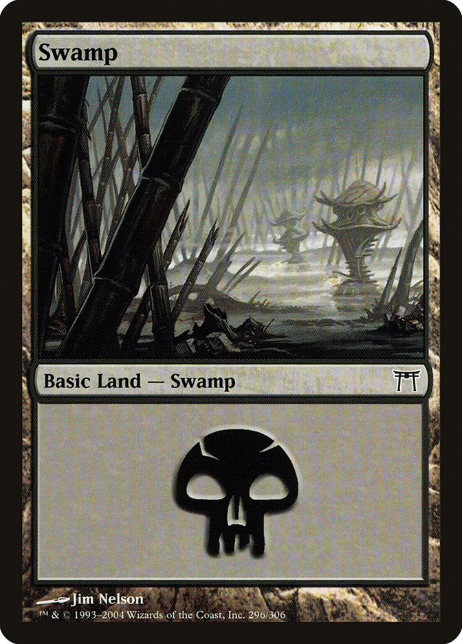 Swamp (296) [Champions of Kamigawa] | Gamers Paradise