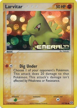 Larvitar (52/106) (Stamped) [EX: Emerald] | Gamers Paradise