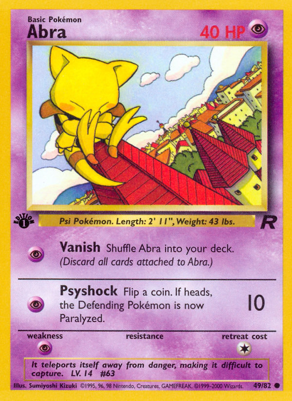 Abra (49/82) [Team Rocket 1st Edition] | Gamers Paradise