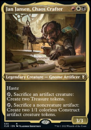 Jan Jansen, Chaos Crafter (Foil Etched) [Commander Legends: Battle for Baldur's Gate] | Gamers Paradise