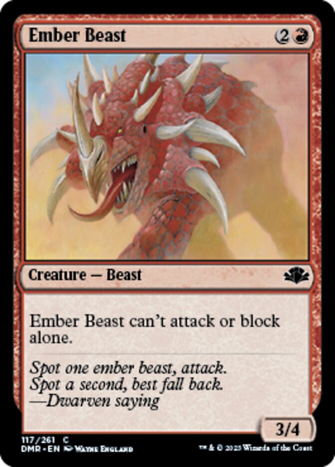 Ember Beast [Dominaria Remastered] | Gamers Paradise