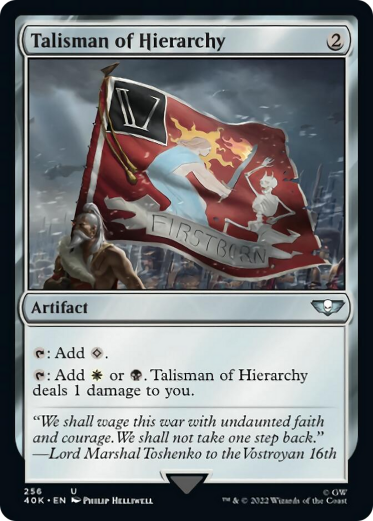 Talisman of Hierarchy (Surge Foil) [Universes Beyond: Warhammer 40,000] | Gamers Paradise