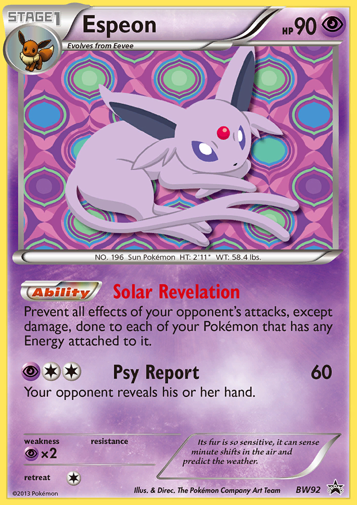 Espeon (BW92) [Black & White: Black Star Promos] | Gamers Paradise