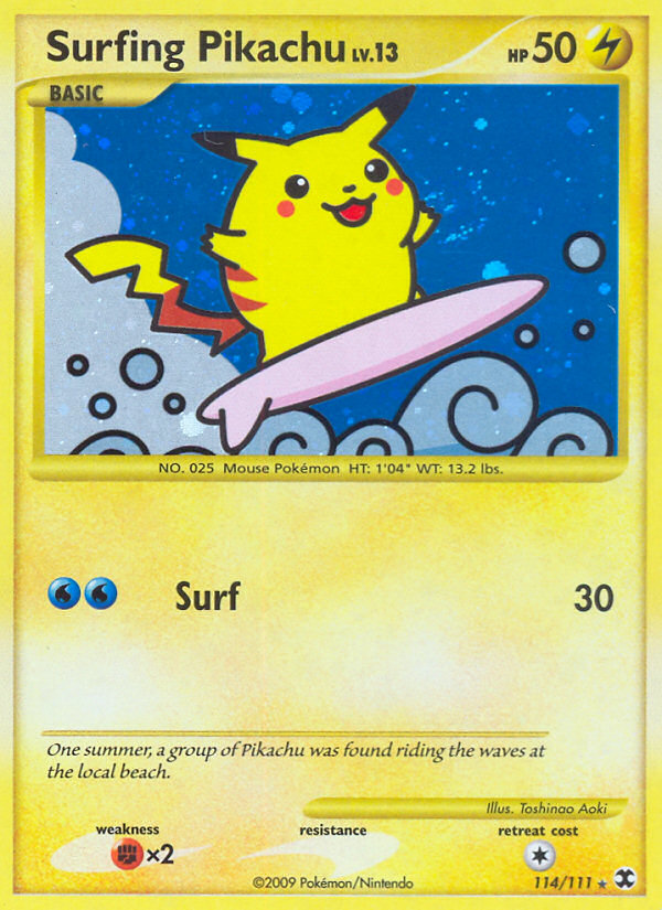 Surfing Pikachu (114/111) [Platinum: Rising Rivals] | Gamers Paradise