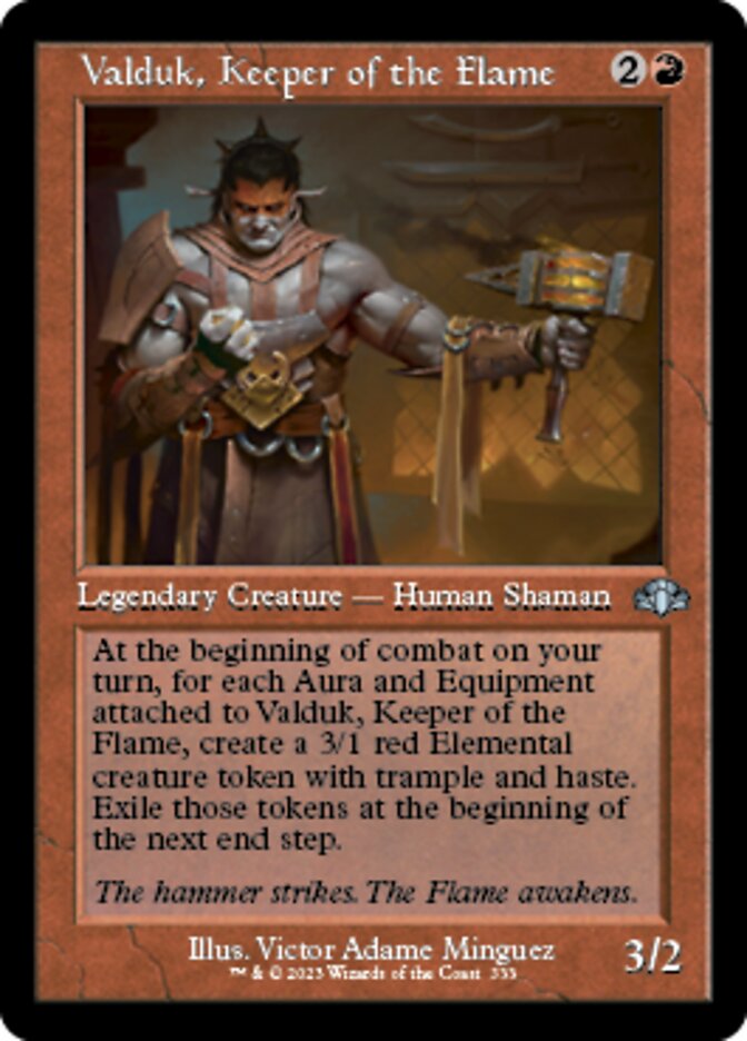 Valduk, Keeper of the Flame (Retro) [Dominaria Remastered] | Gamers Paradise