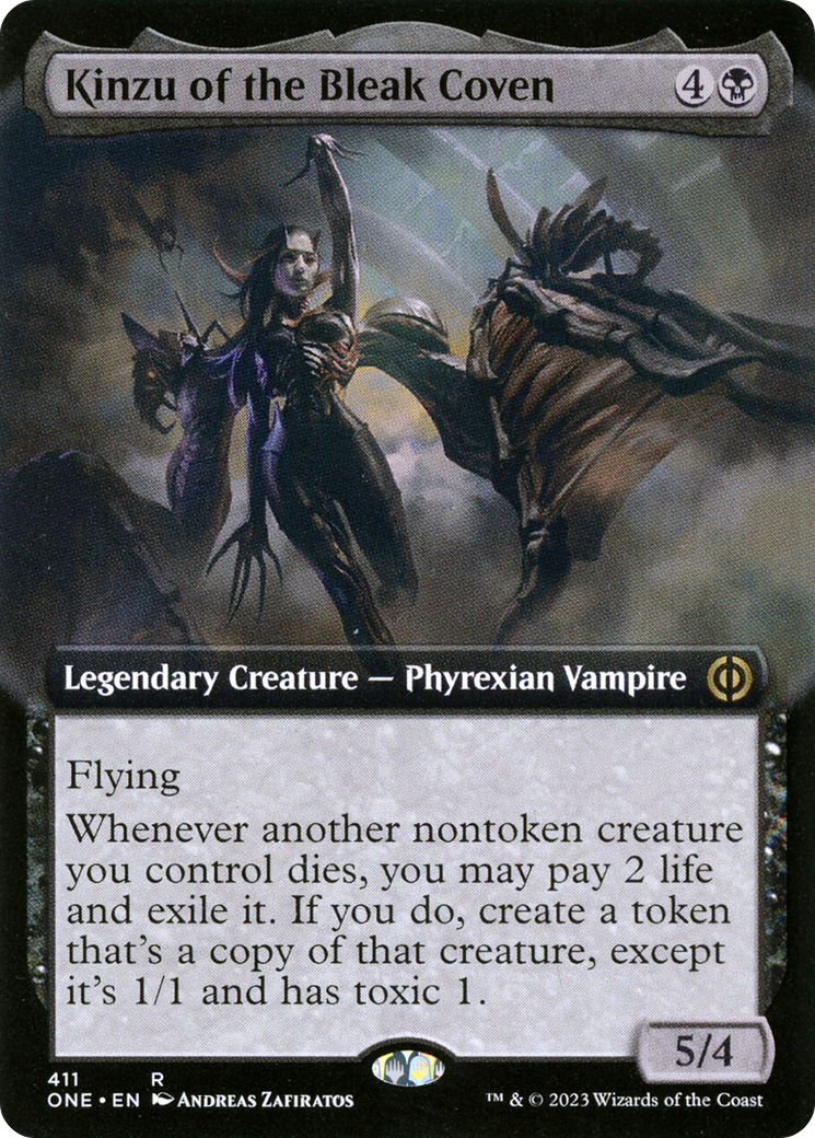 Kinzu of the Bleak Coven (Extended Art) [Phyrexia: All Will Be One] | Gamers Paradise