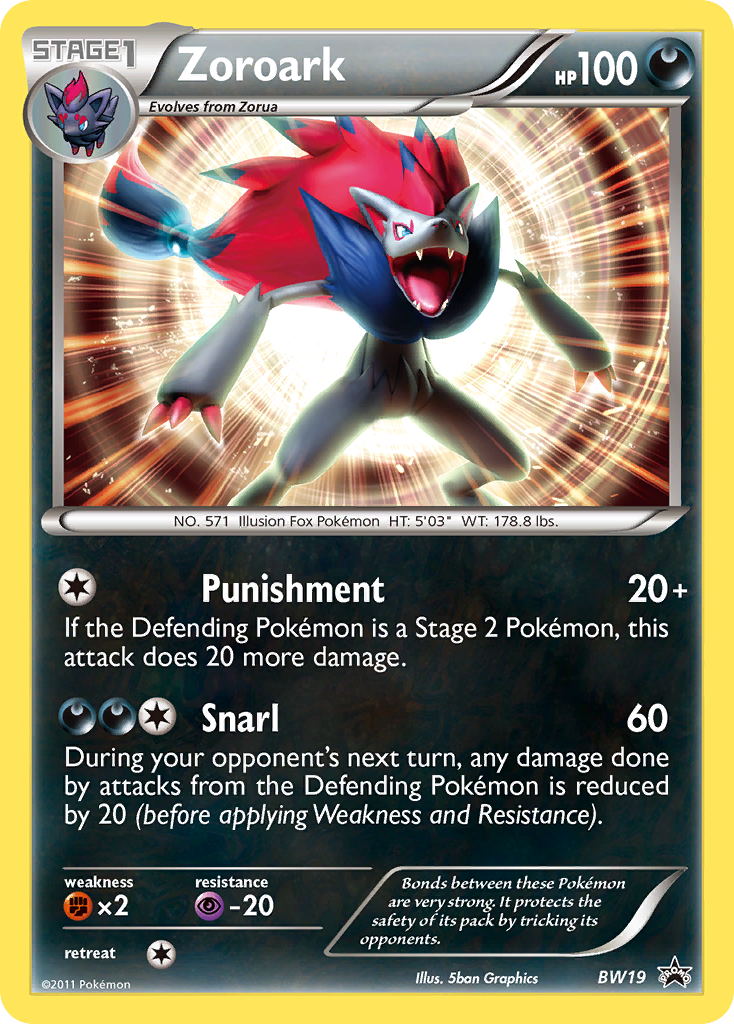 Zoroark (BW19) [Black & White: Black Star Promos] | Gamers Paradise