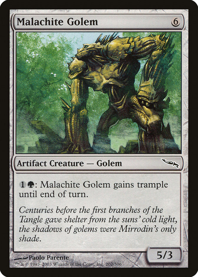 Malachite Golem [Mirrodin] | Gamers Paradise