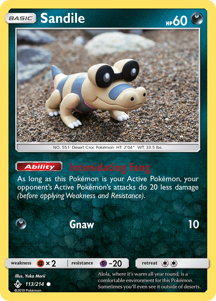 Sandile (113/214) [Sun & Moon: Unbroken Bonds] | Gamers Paradise