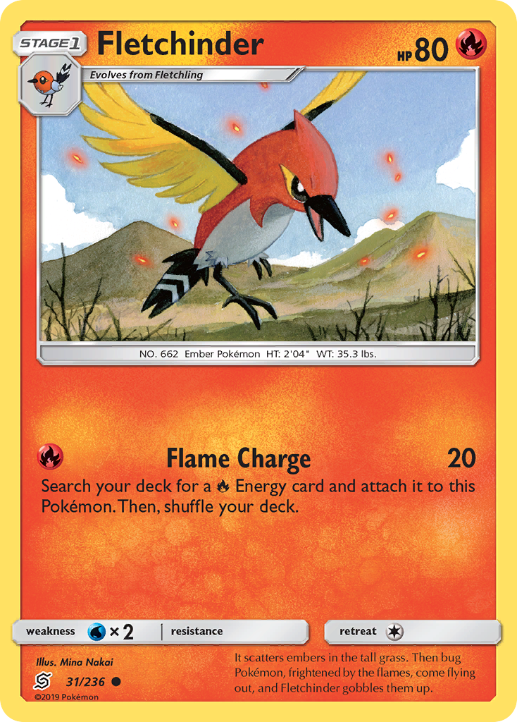 Fletchinder (31/236) [Sun & Moon: Unified Minds] | Gamers Paradise