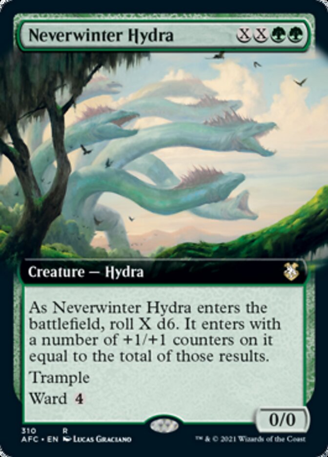 Neverwinter Hydra (Extended Art) [Dungeons & Dragons: Adventures in the Forgotten Realms Commander] | Gamers Paradise