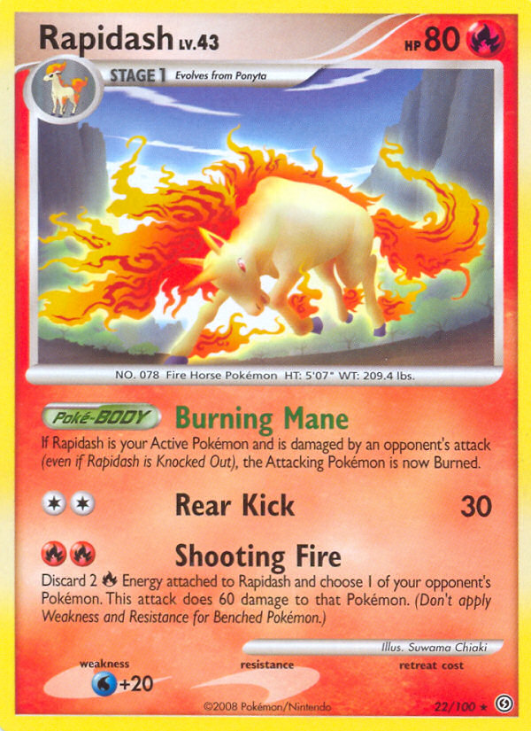 Rapidash (22/100) [Diamond & Pearl: Stormfront] | Gamers Paradise