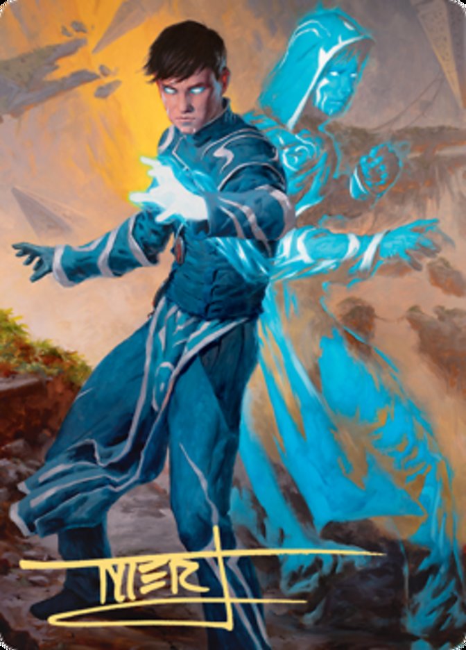 Jace, Mirror Mage 1 Art Card (Gold-Stamped Signature) [Zendikar Rising Art Series] | Gamers Paradise