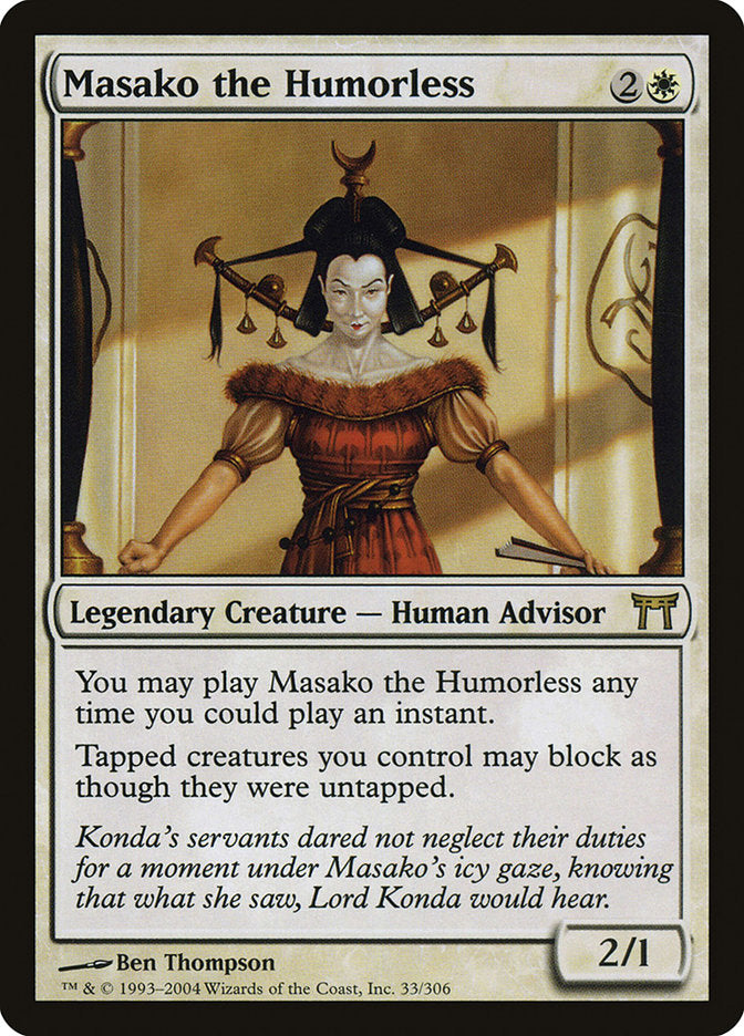 Masako the Humorless [Champions of Kamigawa] | Gamers Paradise