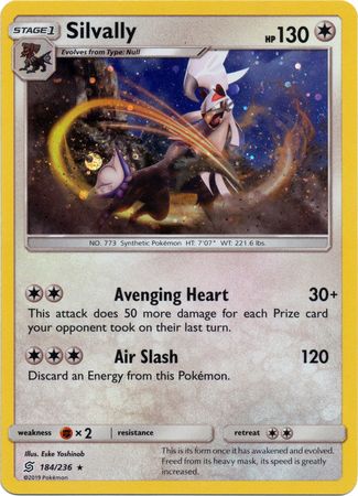 Silvally (184/236) (Cosmos Holo) [Sun & Moon: Unified Minds] | Gamers Paradise