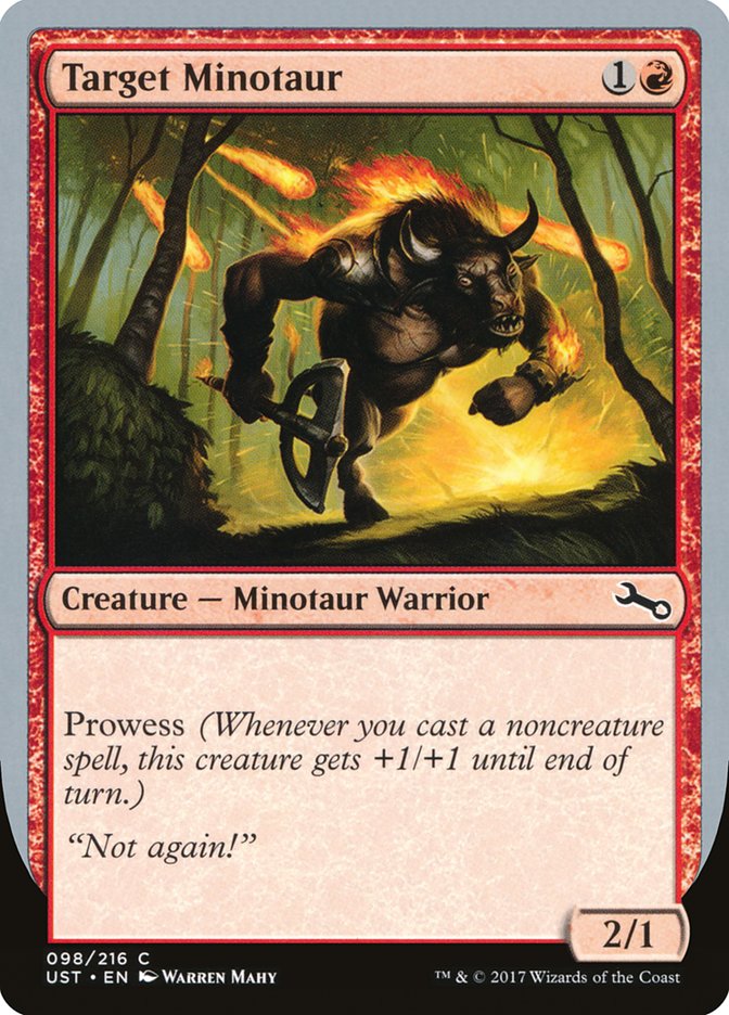 Target Minotaur (Fire Art) [Unstable] | Gamers Paradise