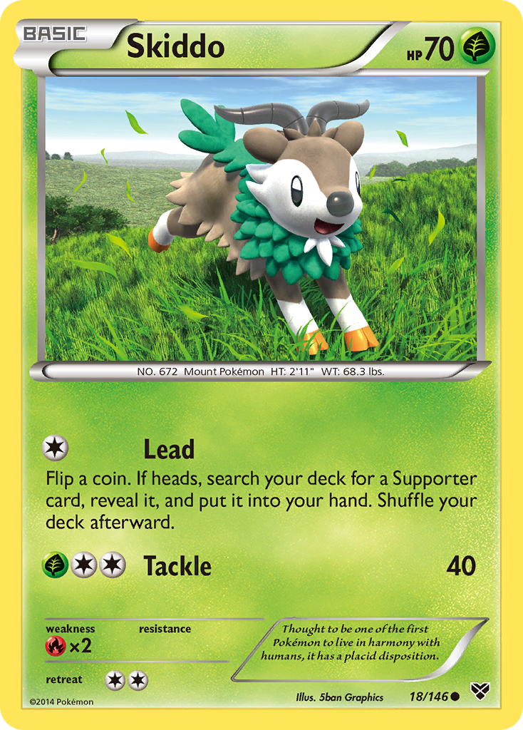 Skiddo (18/146) [XY: Base Set] | Gamers Paradise