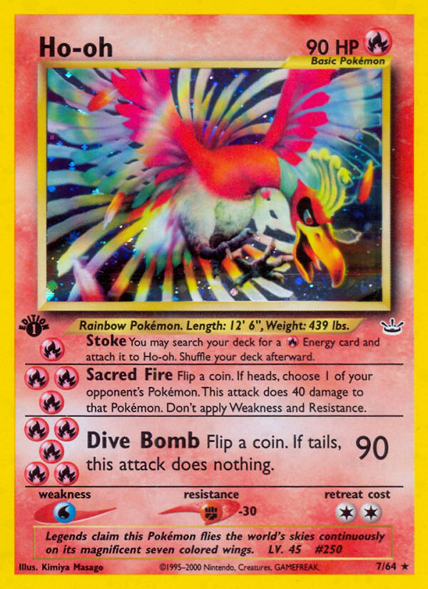 Ho-oh (7/64) [Neo Revelation 1st Edition] | Gamers Paradise