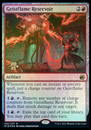 Geistflame Reservoir [Innistrad: Midnight Hunt Prerelease Promos] | Gamers Paradise