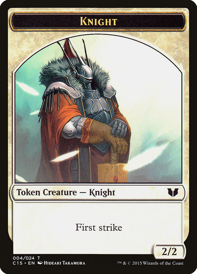 Knight Token (004/024) [Commander 2015 Tokens] | Gamers Paradise