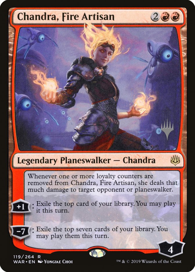 Chandra, Fire Artisan (Promo Pack) [War of the Spark Promos] | Gamers Paradise