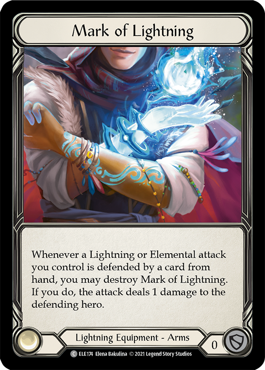 Mark of Lightning [ELE174] (Tales of Aria)  1st Edition Cold Foil | Gamers Paradise