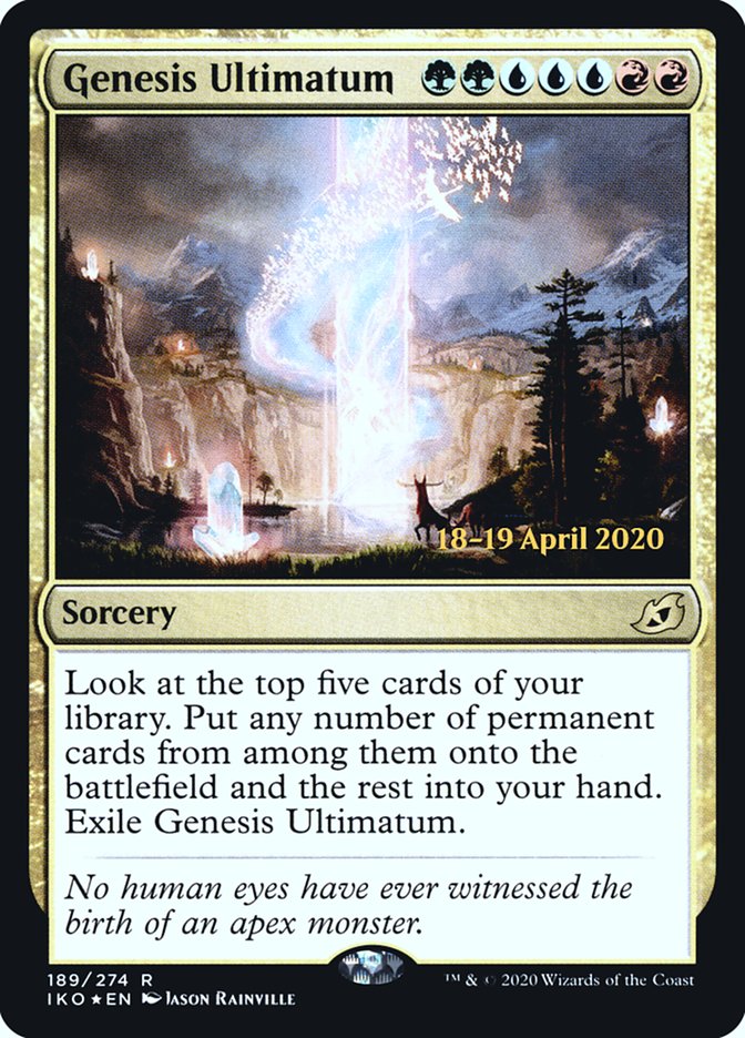 Genesis Ultimatum [Ikoria: Lair of Behemoths Prerelease Promos] | Gamers Paradise