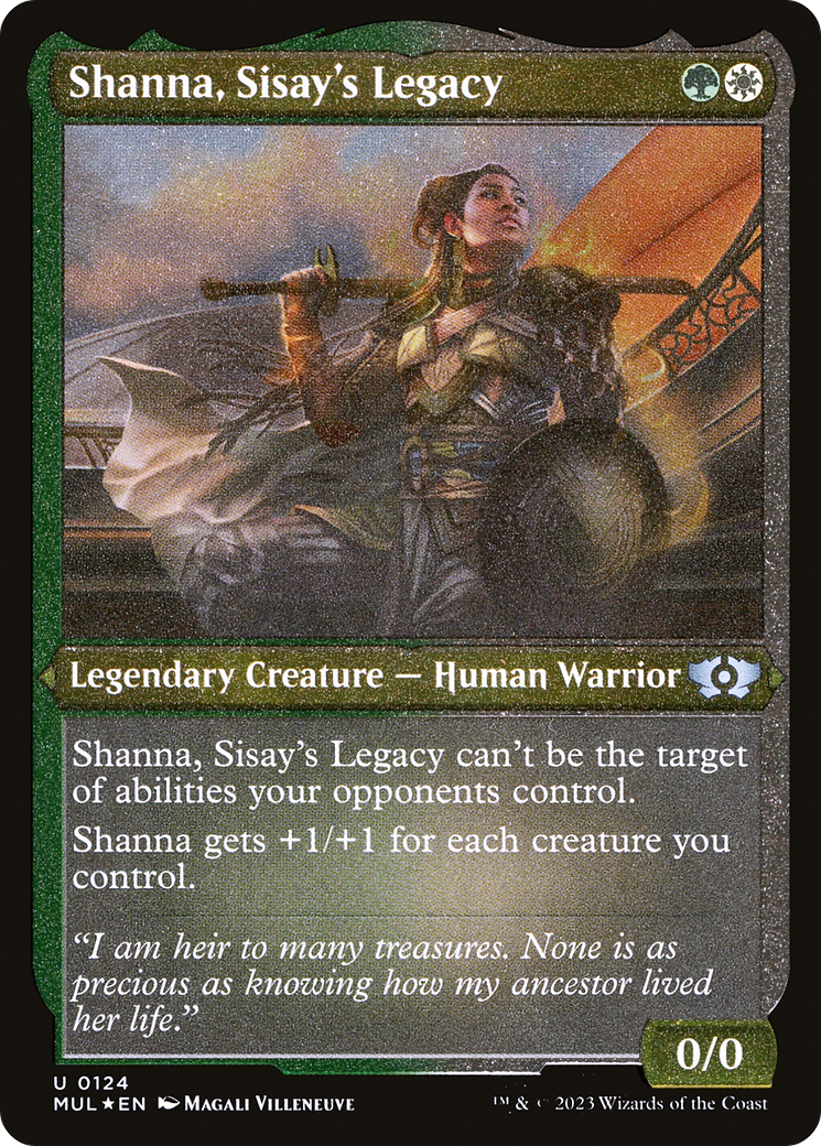 Shanna, Sisay's Legacy (Foil Etched) [Multiverse Legends] | Gamers Paradise