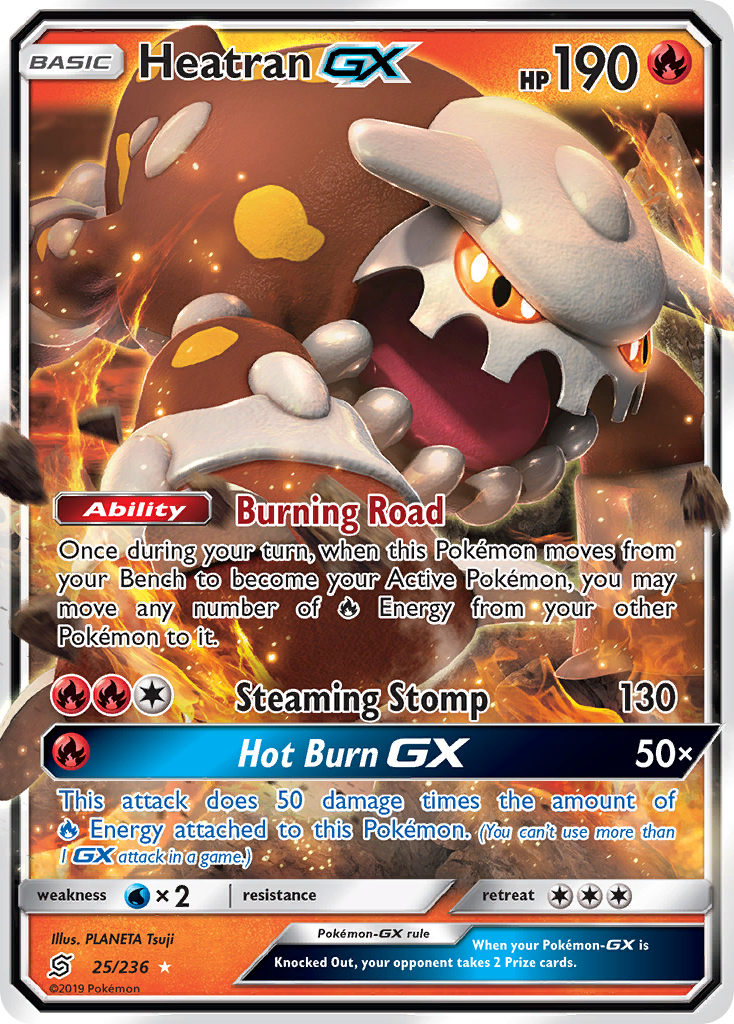 Heatran GX (25/236) [Sun & Moon: Unified Minds] | Gamers Paradise