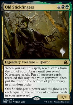 Old Stickfingers (Promo Pack) [Innistrad: Midnight Hunt Promos] | Gamers Paradise