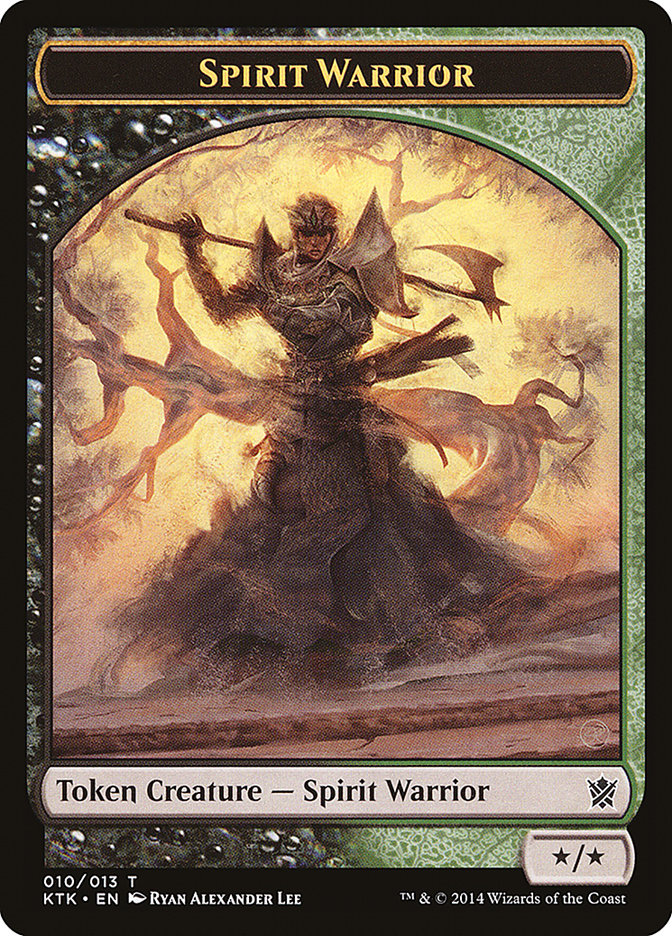 Spirit Warrior Token [Khans of Tarkir Tokens] | Gamers Paradise